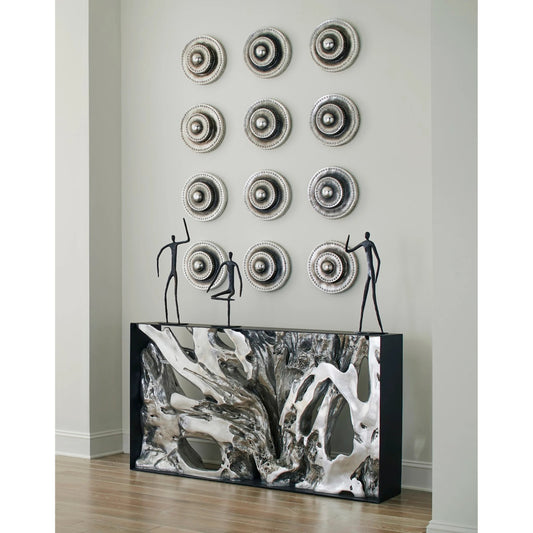 Gesturing Figure Sculpture by Phillips Collection in bronze and bronze. Made from metal in a eclectic & global style.