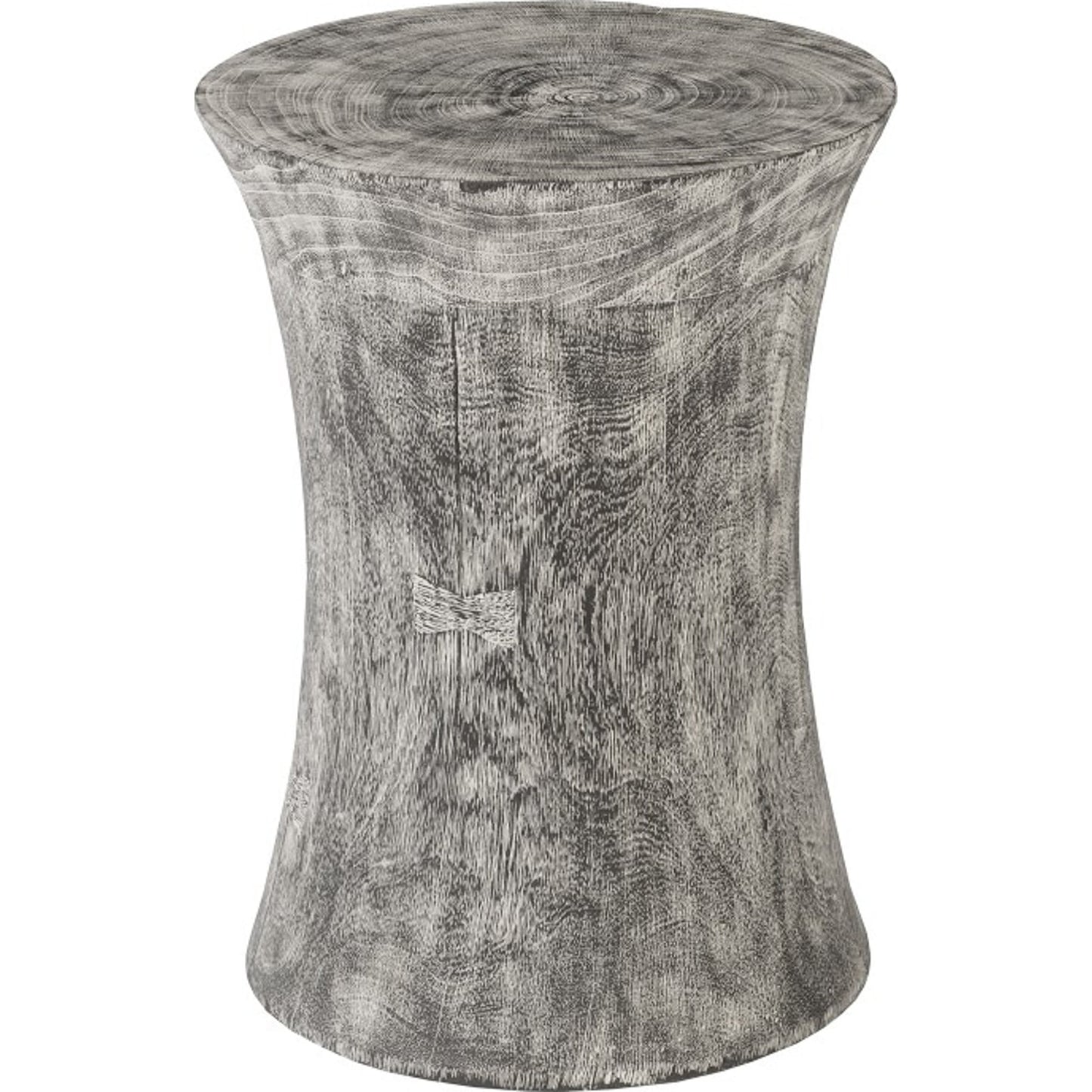 001 SR-939447 | Primary Silo | Drum Stool Mango Wood, Gray Stone by Phillips Collection in gray stone. Made from wood in a eclectic & global style.