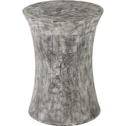 Drum Stool Mango Wood, Gray Stone by Phillips Collection in gray stone. Made from wood in a eclectic & global style.