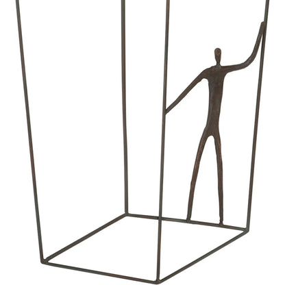 Perspective Rectangular Wall Art by Phillips Collection in brown. Made from metal in a eclectic & global style.