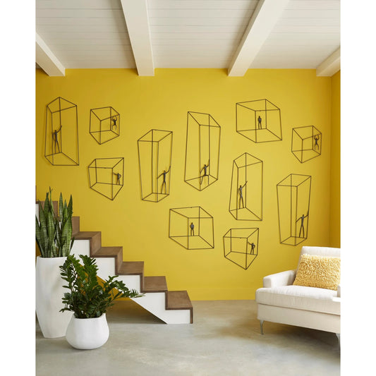 Perspective Square Wall Art by Phillips Collection in brown. Made from metal in a eclectic & global style.