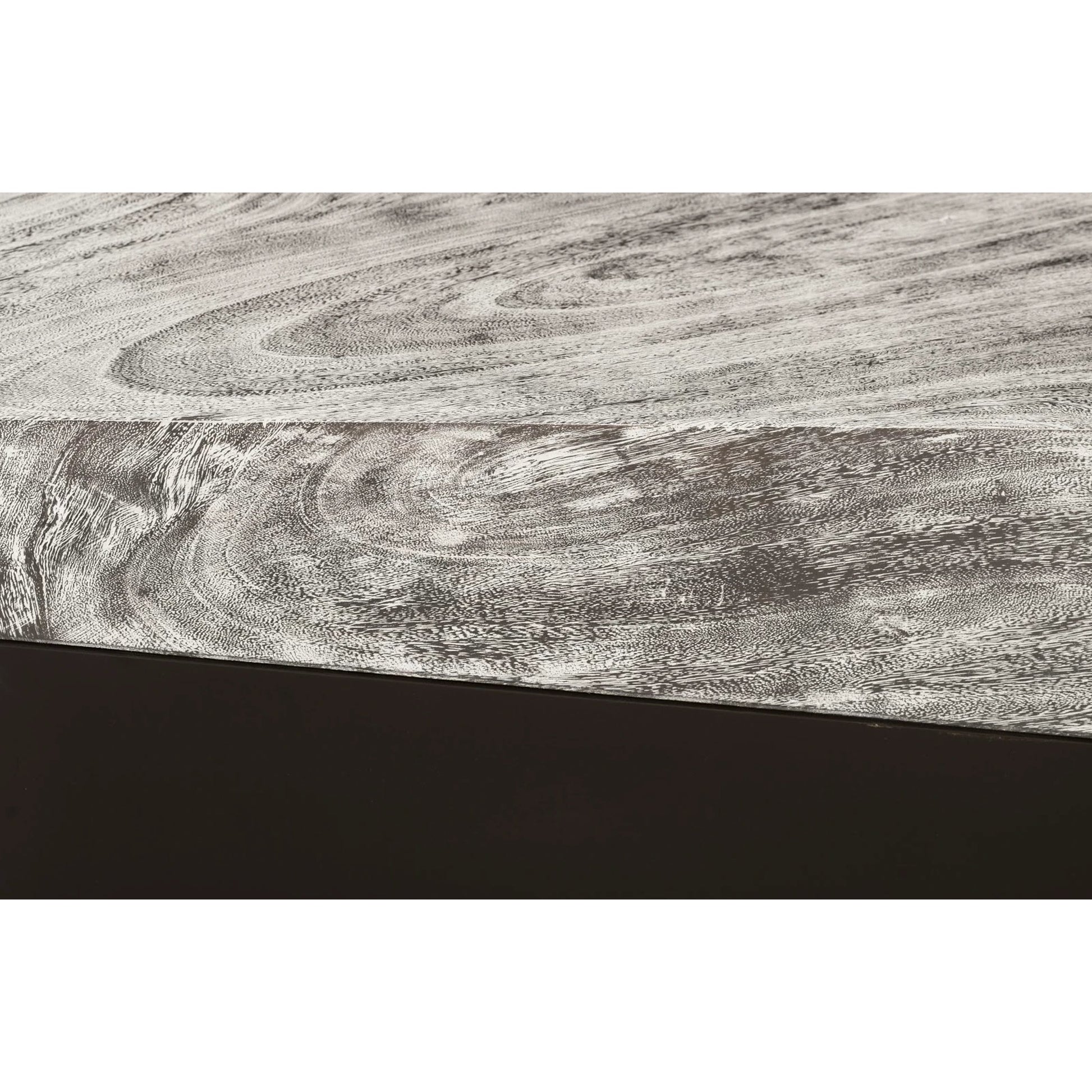 Geometry Rectangular Coffee Table by Phillips Collection in gray stone. Made from unique in a rustic style.