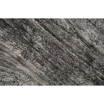 Geometry Side Table by Phillips Collection in gray stone. Made from wood in a rustic style.