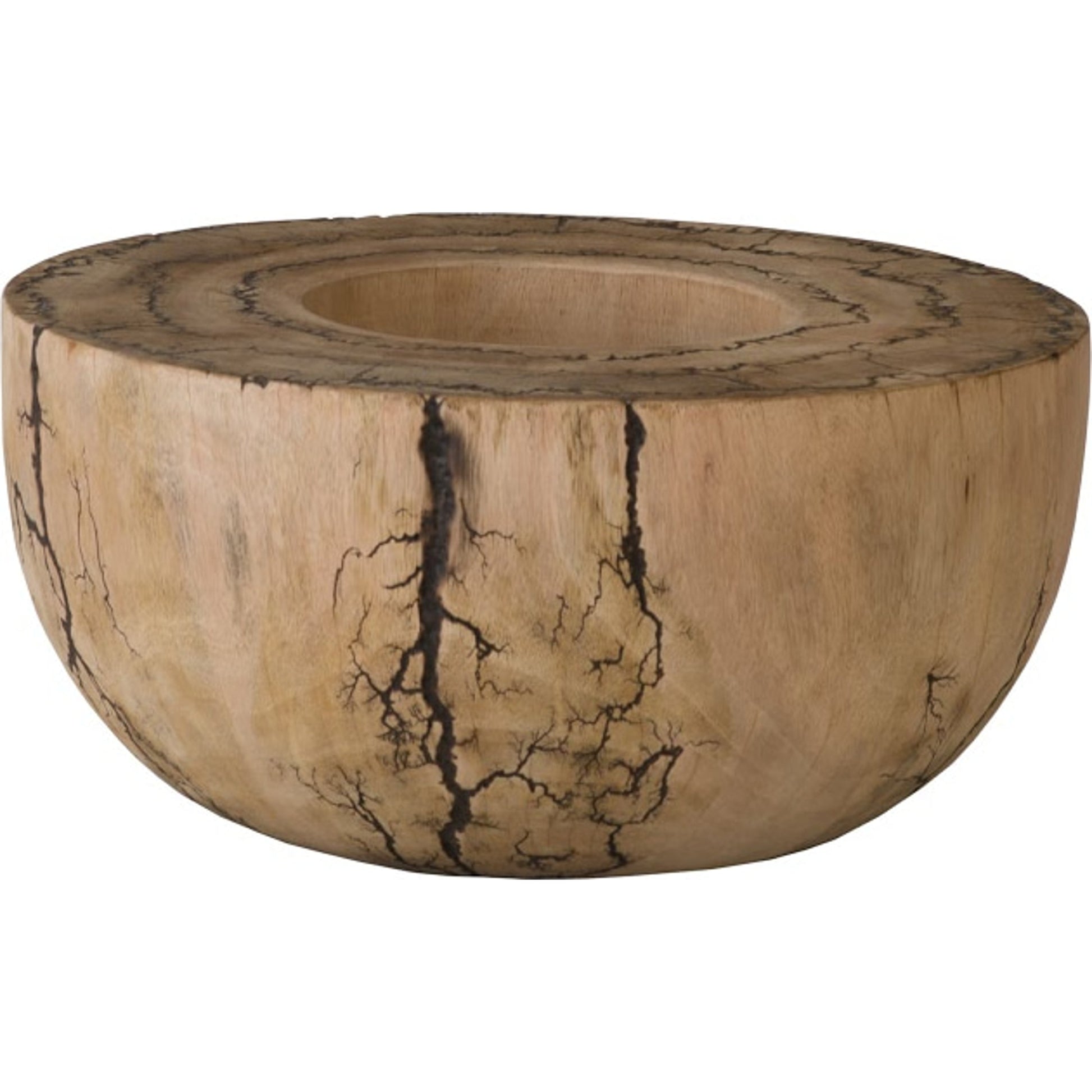 Lightning Bowl by Phillips Collection in brown and natural, charred. Made from wood in a eclectic & global style.