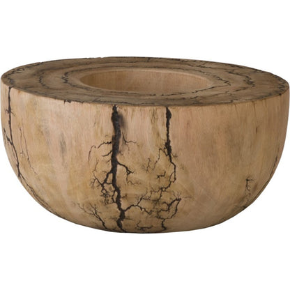 Lightning Bowl by Phillips Collection in brown and natural, charred. Made from wood in a eclectic & global style.