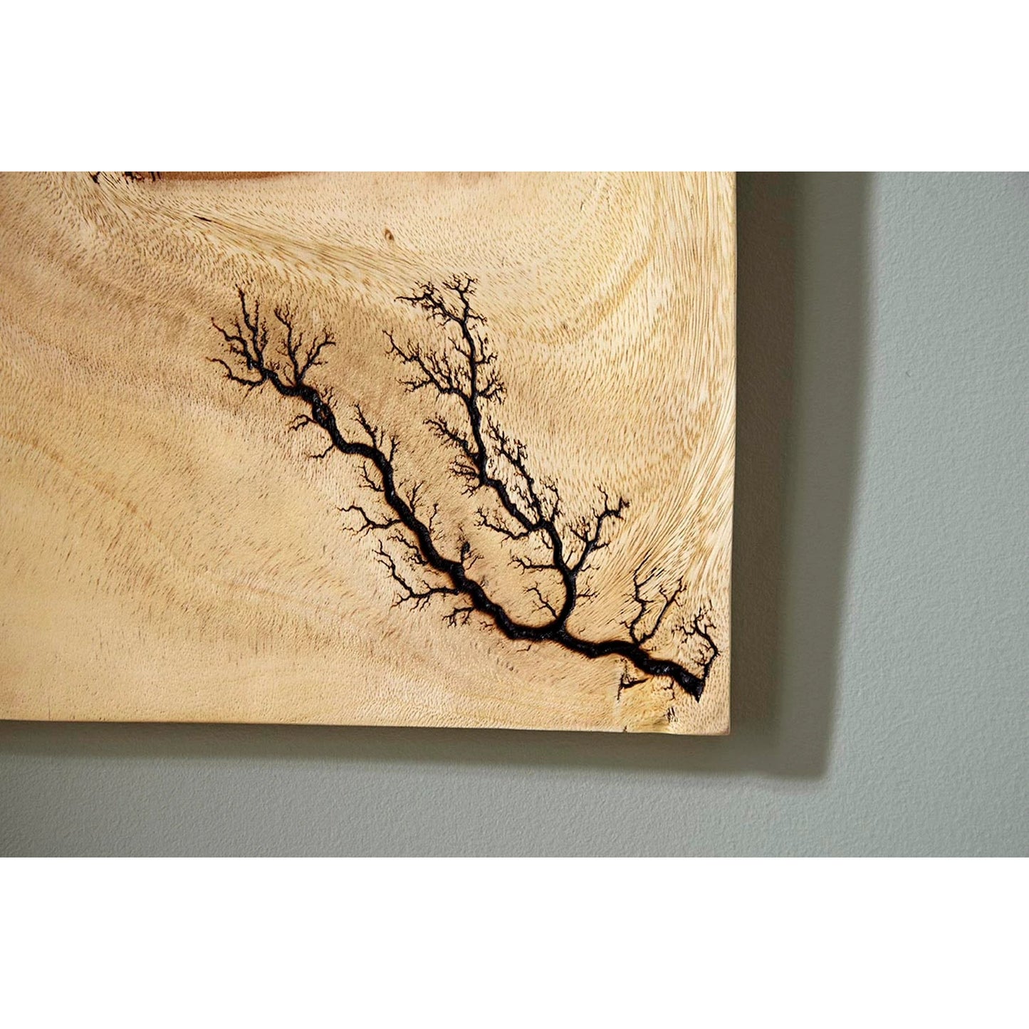 001 SI-1786358 | Closeup | Lightning Wall Tile by Phillips Collection in brown. Made from wood, chamcha wood in a transitional style.