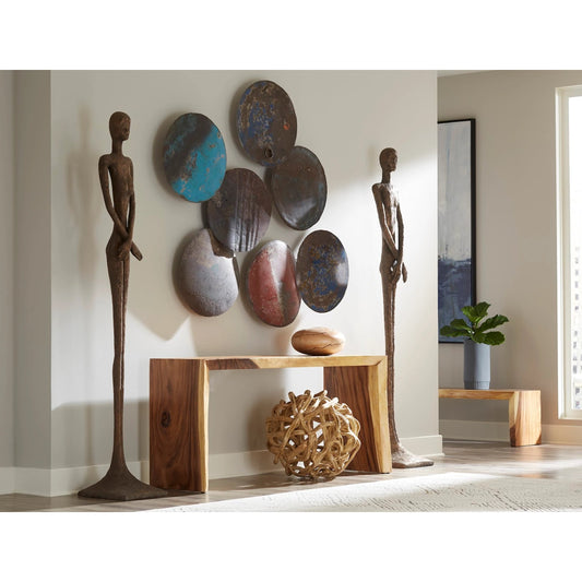 Lightning Vase by Phillips Collection in brown and charred, natural. Made from wood in a eclectic & global style.