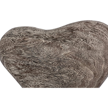 Heart Wall Tile by Phillips Collection in gray and gray stone. Made from wood in a eclectic & global style.