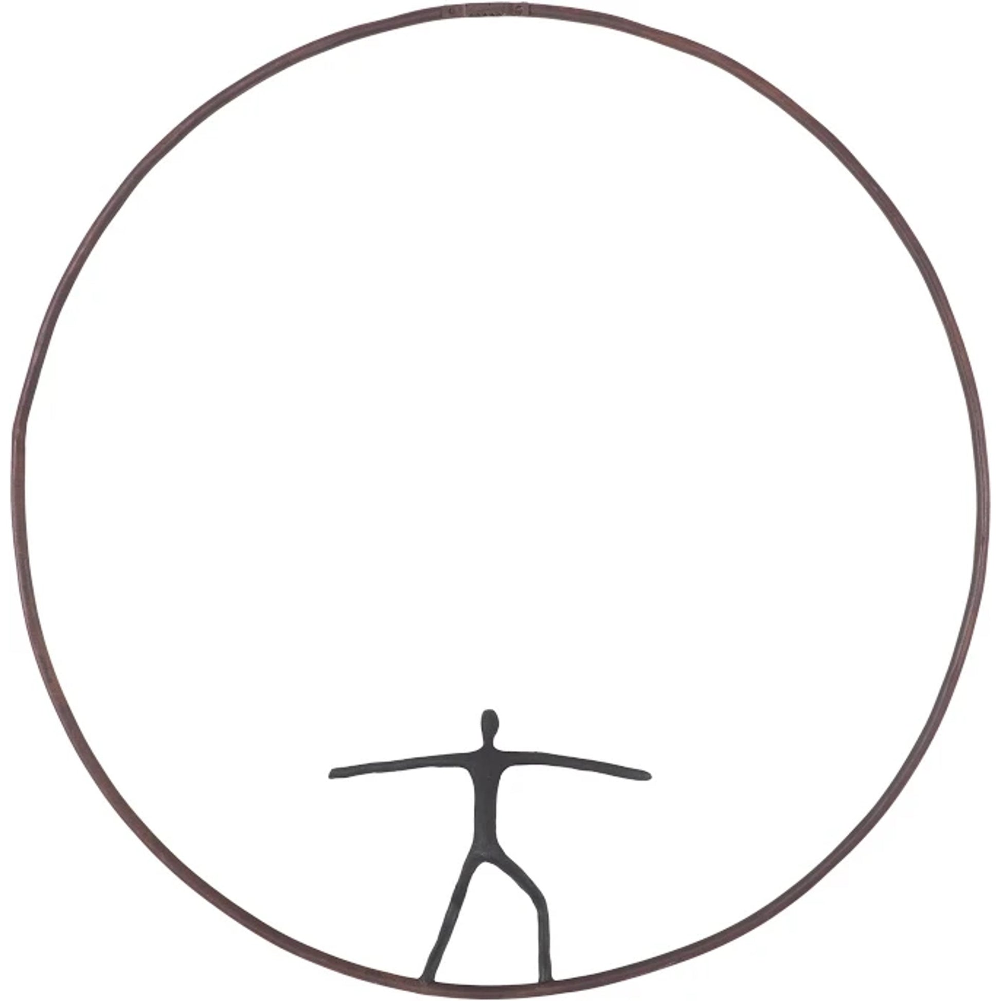 Dismount Olympic Figure Sculpture by Phillips Collection in brown, white. Made from metal in a eclectic & global style.