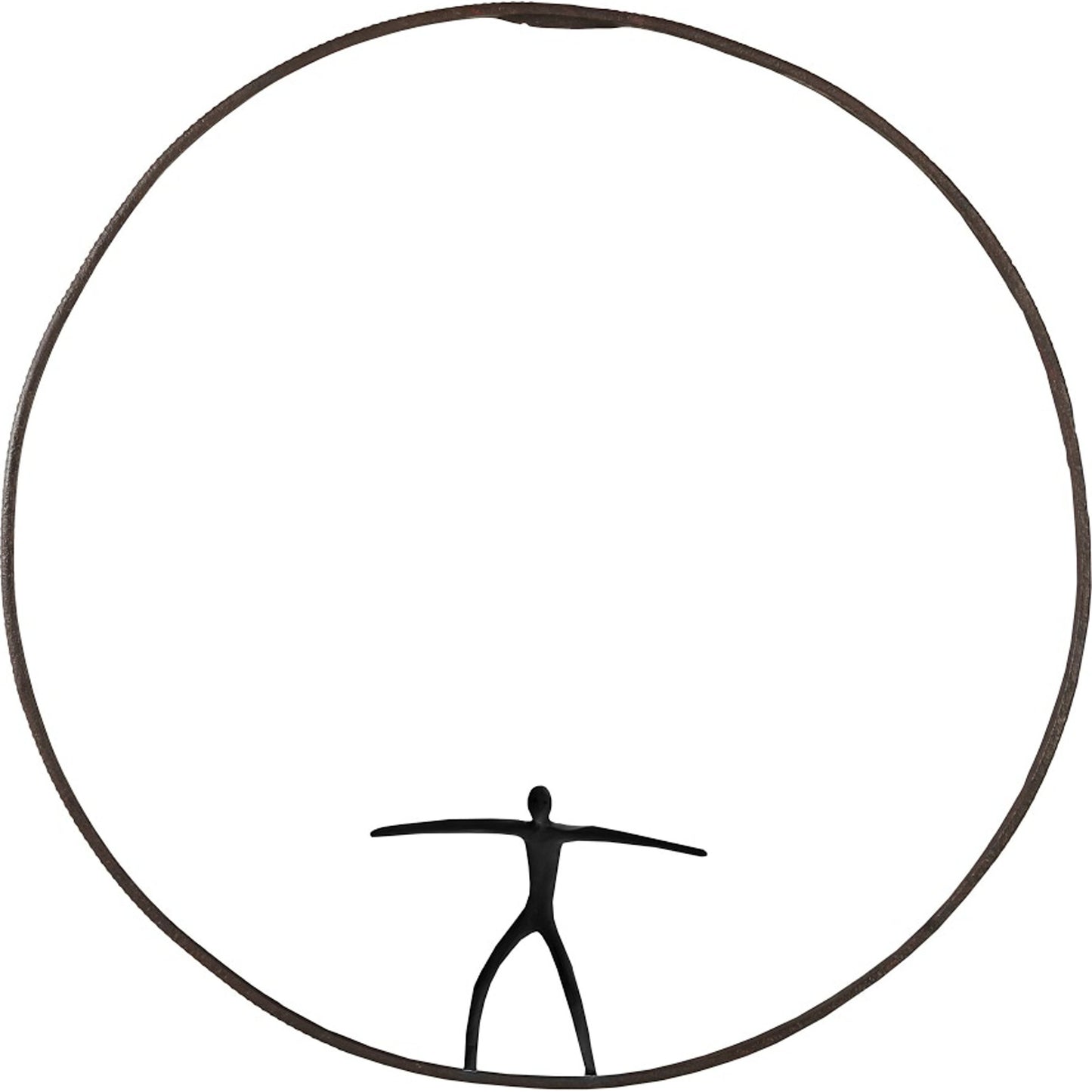 001 SR-939560 | Primary Silo | Dismount Olympic Figure Sculpture by Phillips Collection in brown, white. Made from metal in a eclectic & global style.