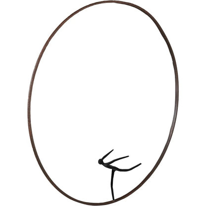 Skating Olympic Figure Sculpture by Phillips Collection in brown, white. Made from metal in a eclectic & global style.