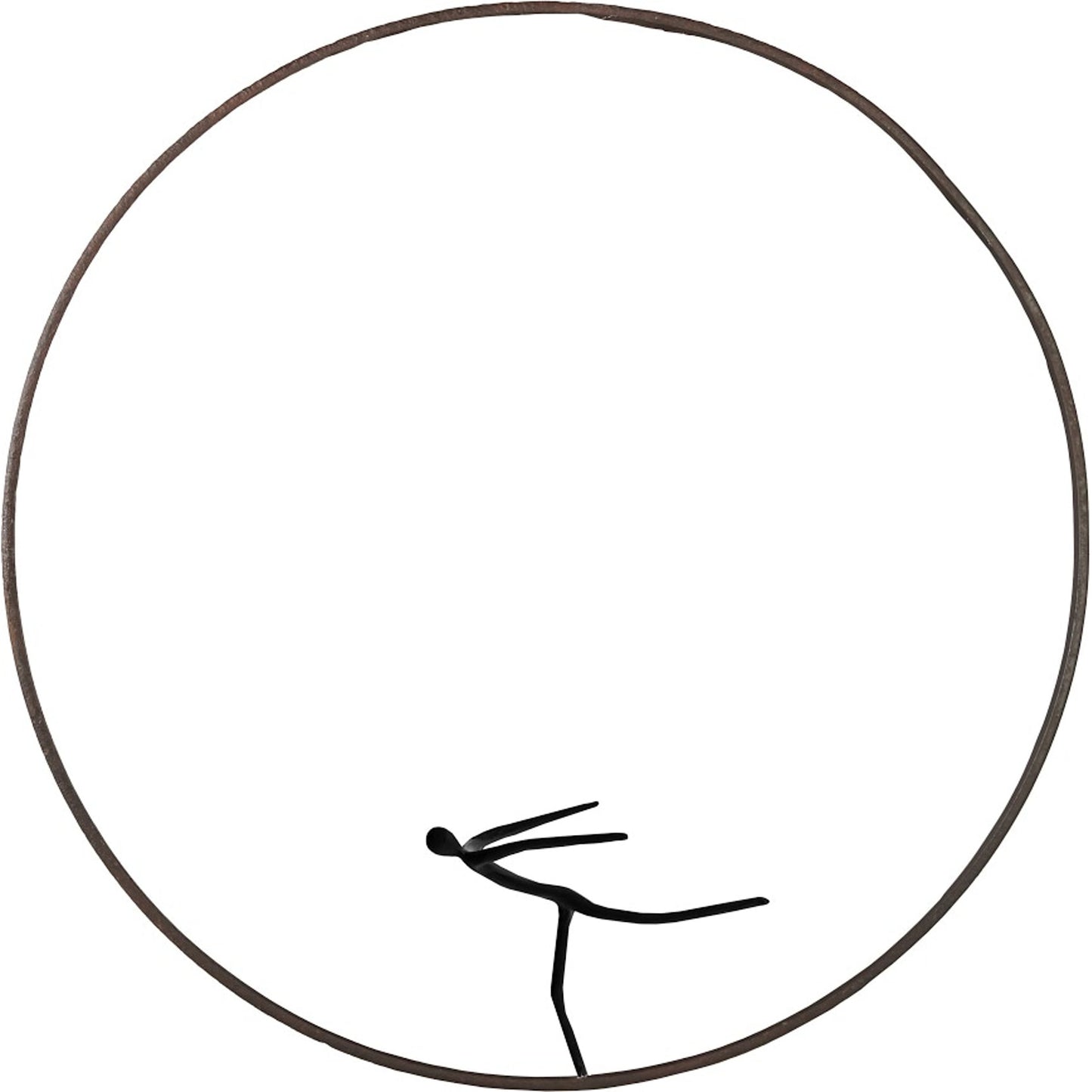 001 SR-939562 | Primary Silo | Skating Olympic Figure Sculpture by Phillips Collection in brown, white. Made from metal in a eclectic & global style.