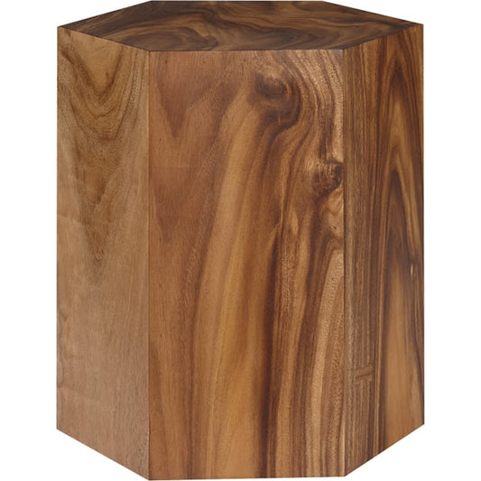 Honeycomb Side Table by Phillips Collection in brown. Made from wood, chamcha wood in a transitional style.
