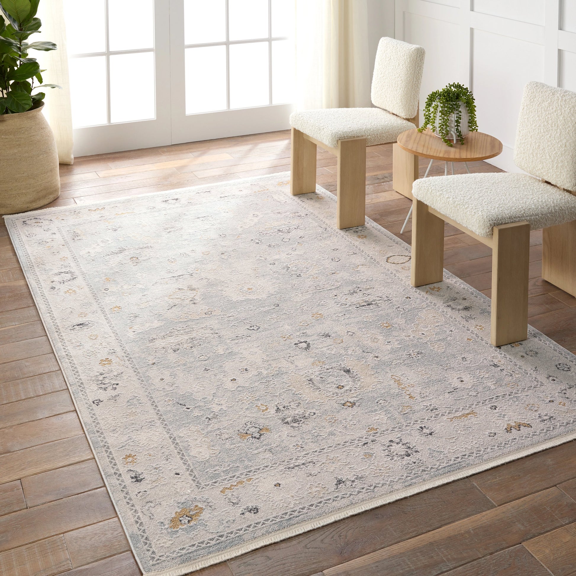 Thalia THA01 Rug by Jaipur Living in gray, cream. Made from 85% polyester, 15% polypropylene in a unique style.