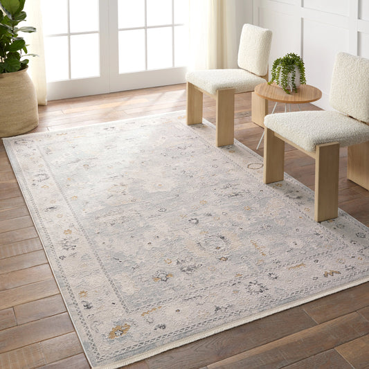 Thalia THA01 Rug by Jaipur Living in gray, cream. Made from 85% polyester, 15% polypropylene in a unique style.