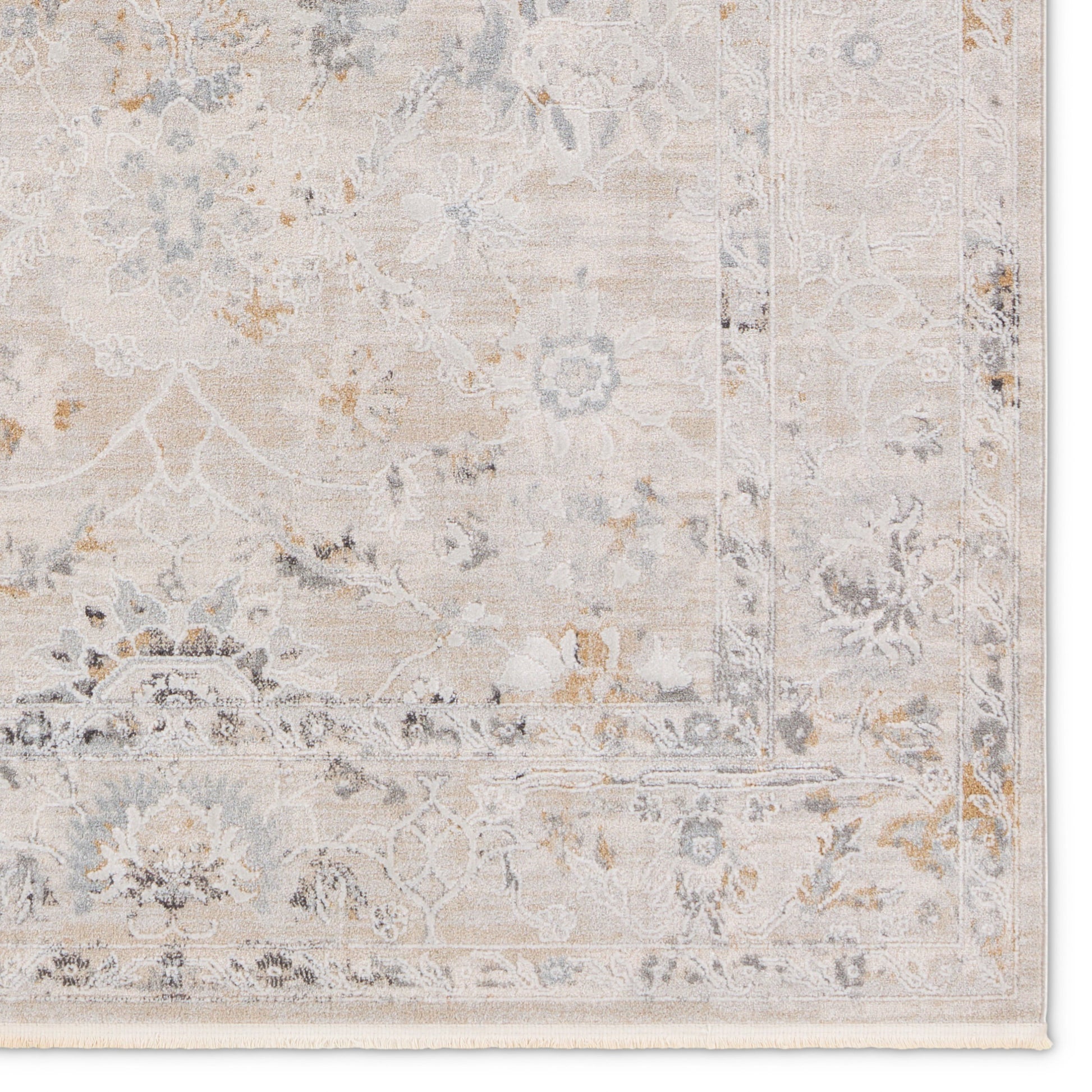 Thalia THA02 Rug by Jaipur Living in gray, cream. Made from 85% polyester, 15% polypropylene in a unique style.
