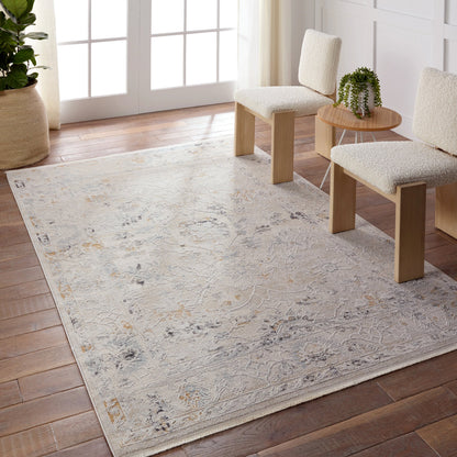 Thalia THA02 Rug by Jaipur Living in gray, cream. Made from 85% polyester, 15% polypropylene in a unique style.