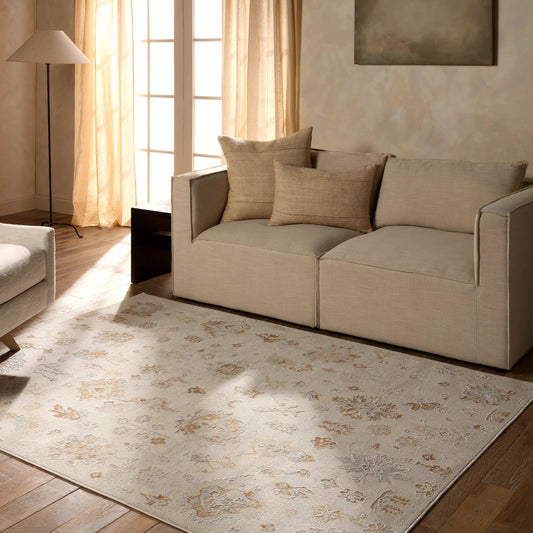 Thalia THA07 Rug by Jaipur Living in ivory. Made from 94% polyester 6% polypropylene in a unique style.