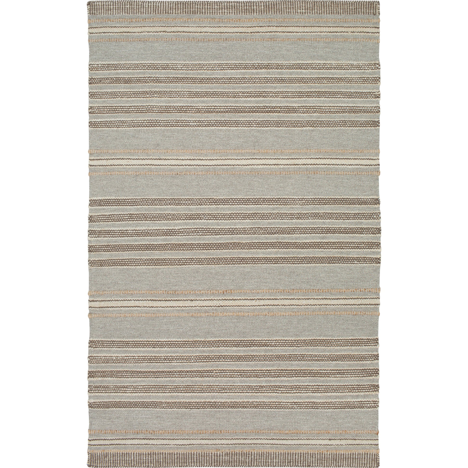 Thebes Rug - 23251 by Surya in medium gray, cream, charcoal, beige. Made from 70% wool, 30% jute in a unique style.