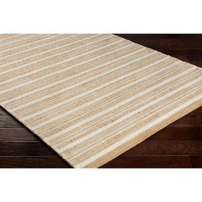 Thebes Rug - 23252 by Surya in beige, tan, cream. Made from 55% jute, 45% wool in a unique style.