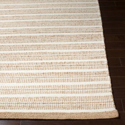 Thebes Rug - 23252 by Surya in beige, tan, cream. Made from 55% jute, 45% wool in a unique style.