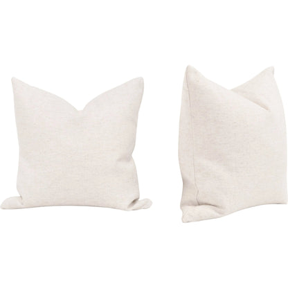 The Basic Essential Pillow (Set of 2) by Essentials For Living. Made from 90% polyester/10% linen fabric, down feather in a modern style.