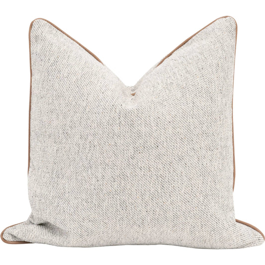 The Not So Basic 22" Essential Pillow (Set of 2) by Essentials For Living. Made from 96% polyester - 4% acrylic fabric, top grain leather, down in a modern style.