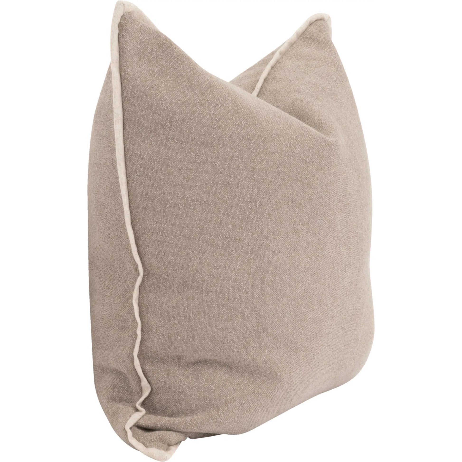 The Not So Basic 22" Essential Pillow (Set of 2) by Essentials For Living. Made from 96% polyester - 4% acrylic fabric, top grain leather, down in a modern style.