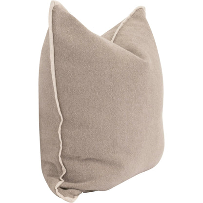 The Not So Basic 22" Essential Pillow (Set of 2) by Essentials For Living. Made from 96% polyester - 4% acrylic fabric, top grain leather, down in a modern style.