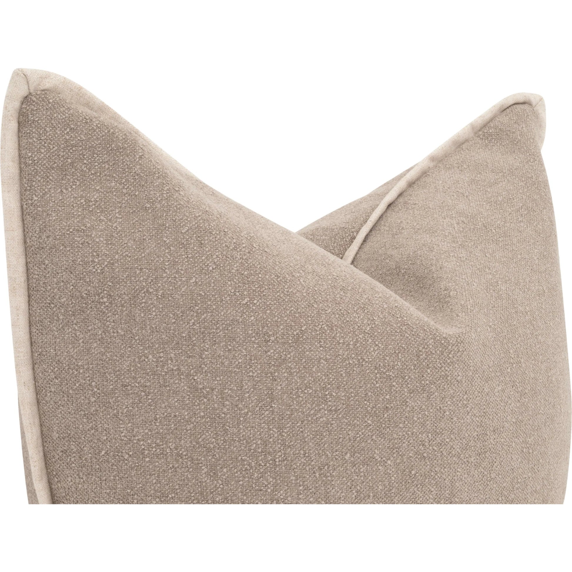 The Not So Basic 22" Essential Pillow (Set of 2) by Essentials For Living. Made from 96% polyester - 4% acrylic fabric, top grain leather, down in a modern style.