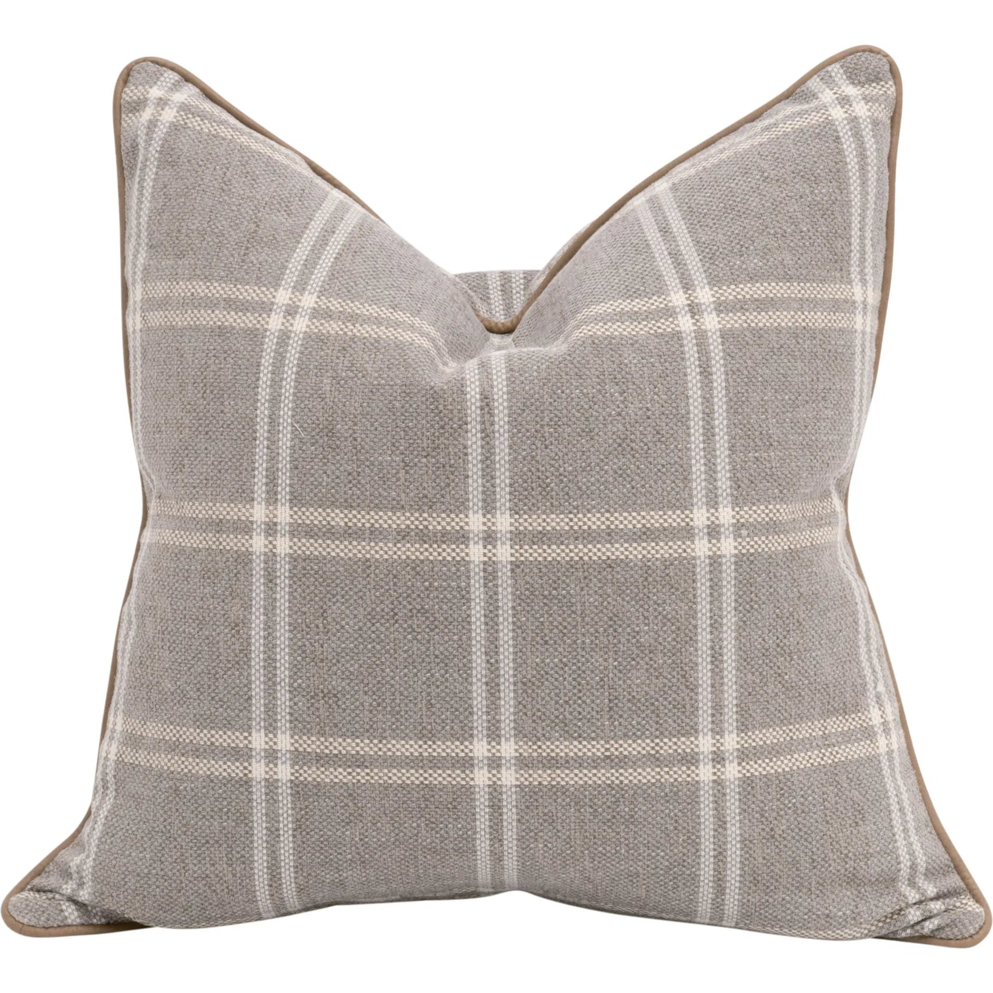 The Not So Basic 22" Essential Pillow (Set of 2) by Essentials For Living. Made from 96% polyester - 4% acrylic fabric, top grain leather, down in a modern style.