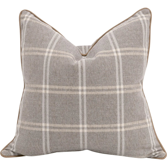 The Not So Basic 22" Essential Pillow (Set of 2) by Essentials For Living. Made from 96% polyester - 4% acrylic fabric, top grain leather, down in a modern style.