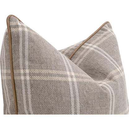 The Not So Basic 22" Essential Pillow (Set of 2) by Essentials For Living. Made from 96% polyester - 4% acrylic fabric, top grain leather, down in a modern style.