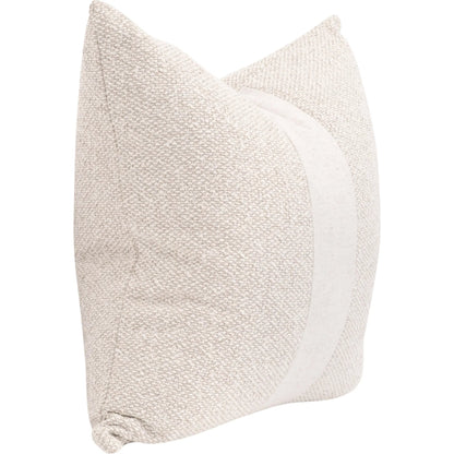 The Split Decision 20" Essential Pillow (Set of 2) by Essentials For Living. Made from 96% polyester - 4% acrylic fabric, top grain leather, down in a modern style.