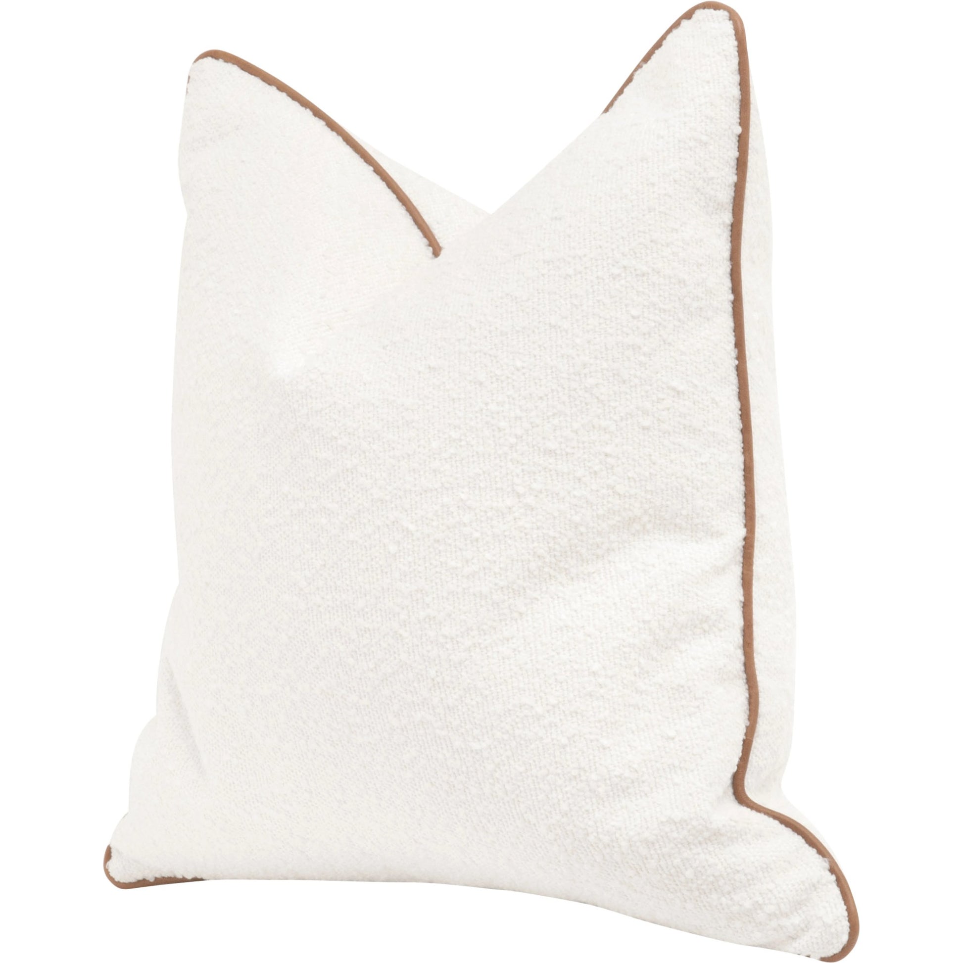 The Not So Basic 22" Essential Pillow (Set of 2) by Essentials For Living. Made from 96% polyester - 4% acrylic fabric, top grain leather, down in a modern style.