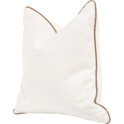 The Not So Basic 22" Essential Pillow (Set of 2) by Essentials For Living. Made from 96% polyester - 4% acrylic fabric, top grain leather, down in a modern style.
