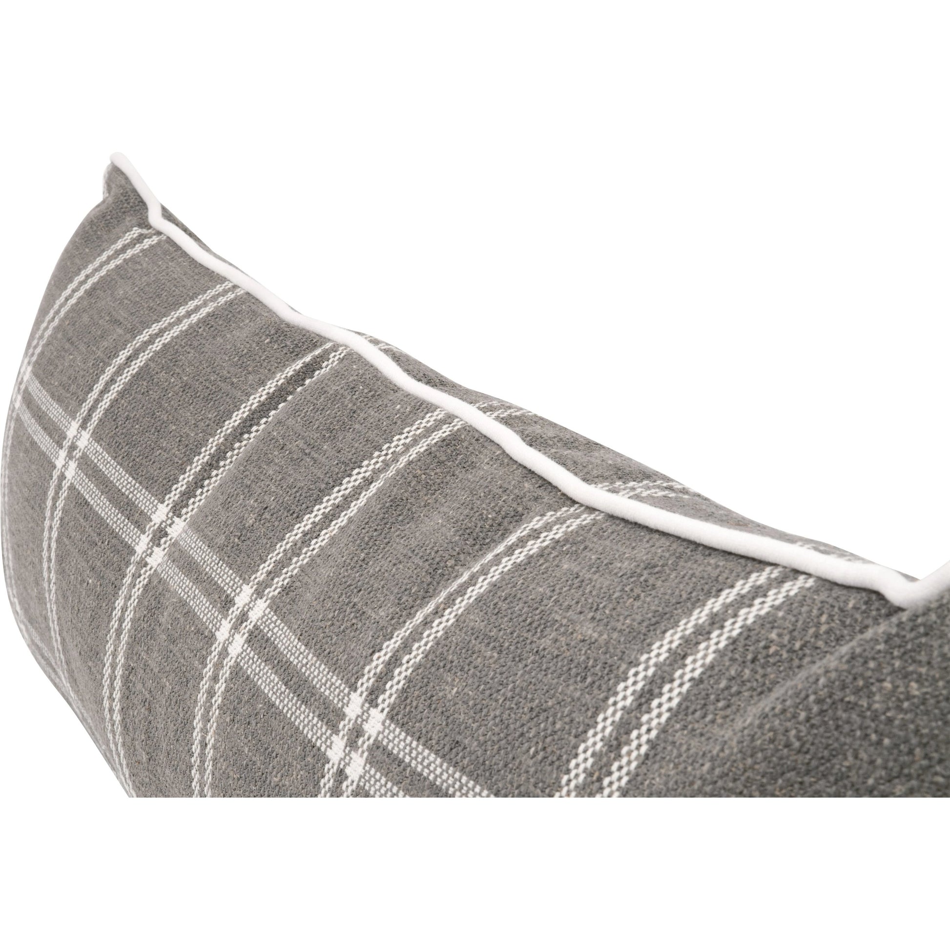 The Not So Basic 34" Essential Lumbar Pillow (Set of 2) by Essentials For Living in performance walden smoke, livesmart machale-ivory. Made from 71% polyester - 13% acrylic/9% linen - 7% cotton fabric, 100% polyester fabric, down