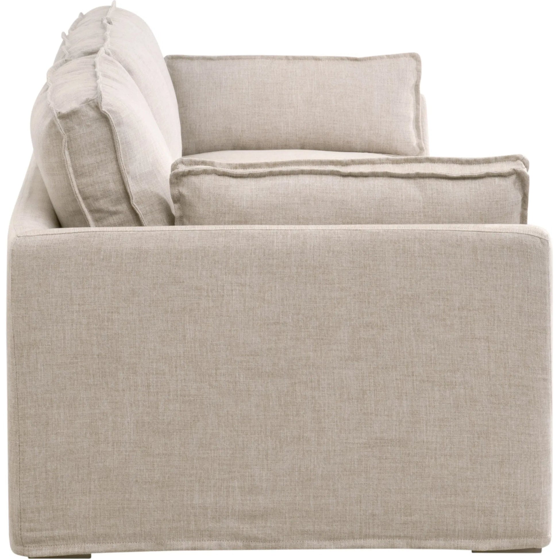 Thea Taper Arm Slipcover Sofa by Essentials For Living in performance allerton-twine. Made from marine grade plywood, solid accoya wood in a transitional style.