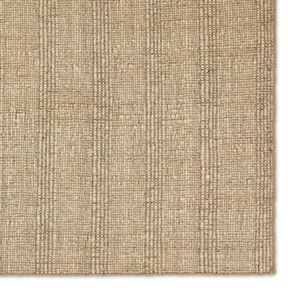 Thatcher Almaz Rug by Jaipur Living in tan. Made from 80% jute, 20% cotton in a unique style.