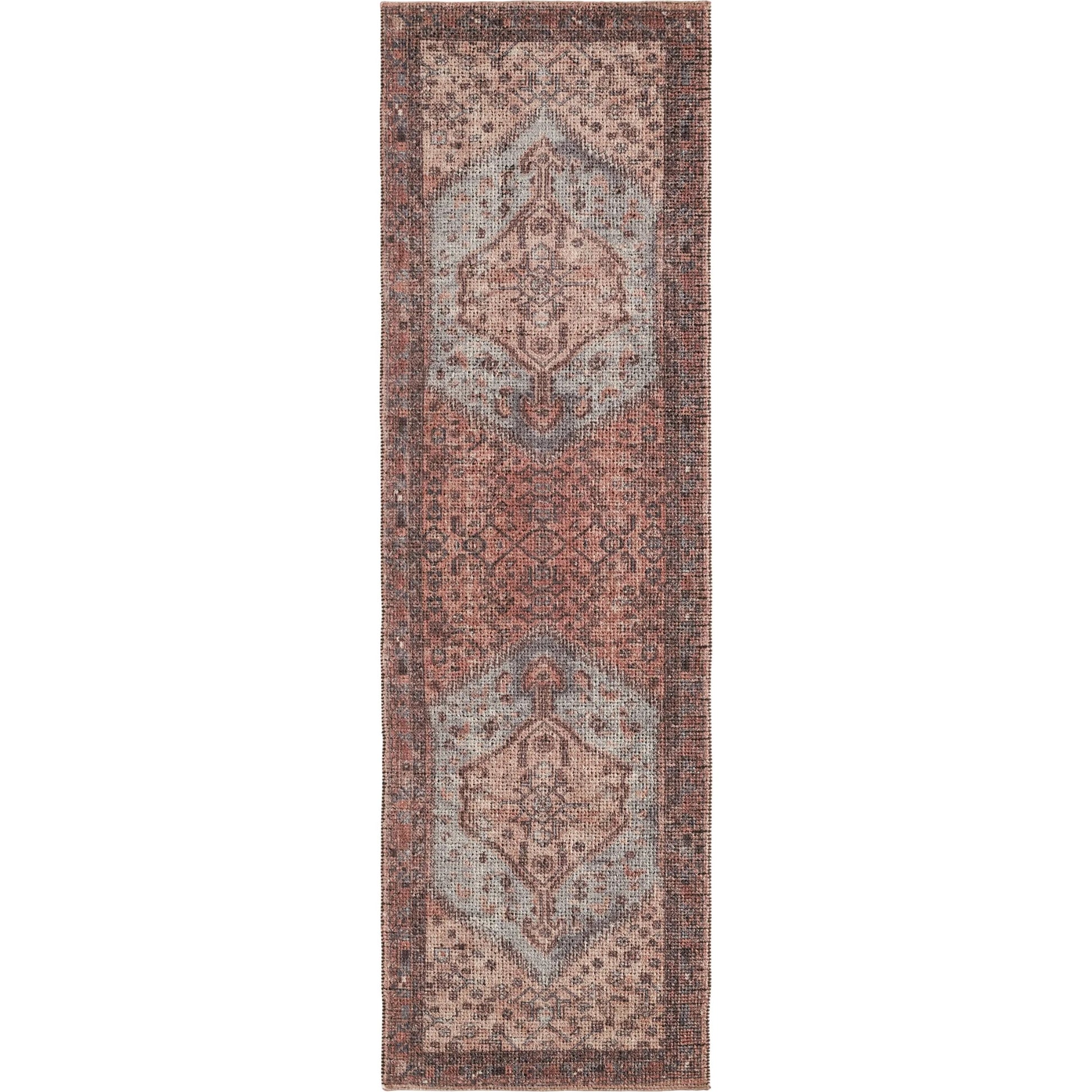 Theo THO01 Rug by Jaipur Living in red. Made from 60% pet yarn 40% cotton in a unique style.