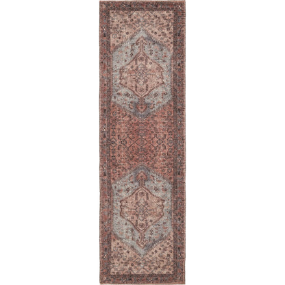 Theo THO01 Rug by Jaipur Living in red. Made from 60% pet yarn 40% cotton in a unique style.