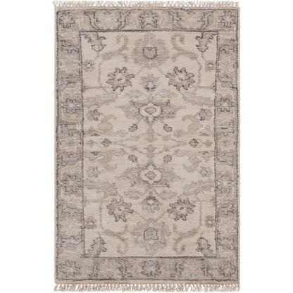 Theodora Rug - 12938 by Surya in gray, light brown, dark brown, light gray. Made from unique in a unique style.