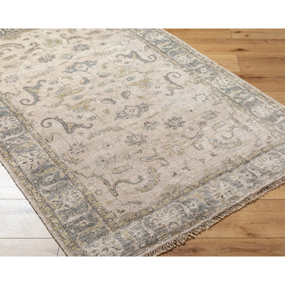 Theodora Rug - 12938 by Surya in gray, light brown, dark brown, light gray. Made from unique in a unique style.