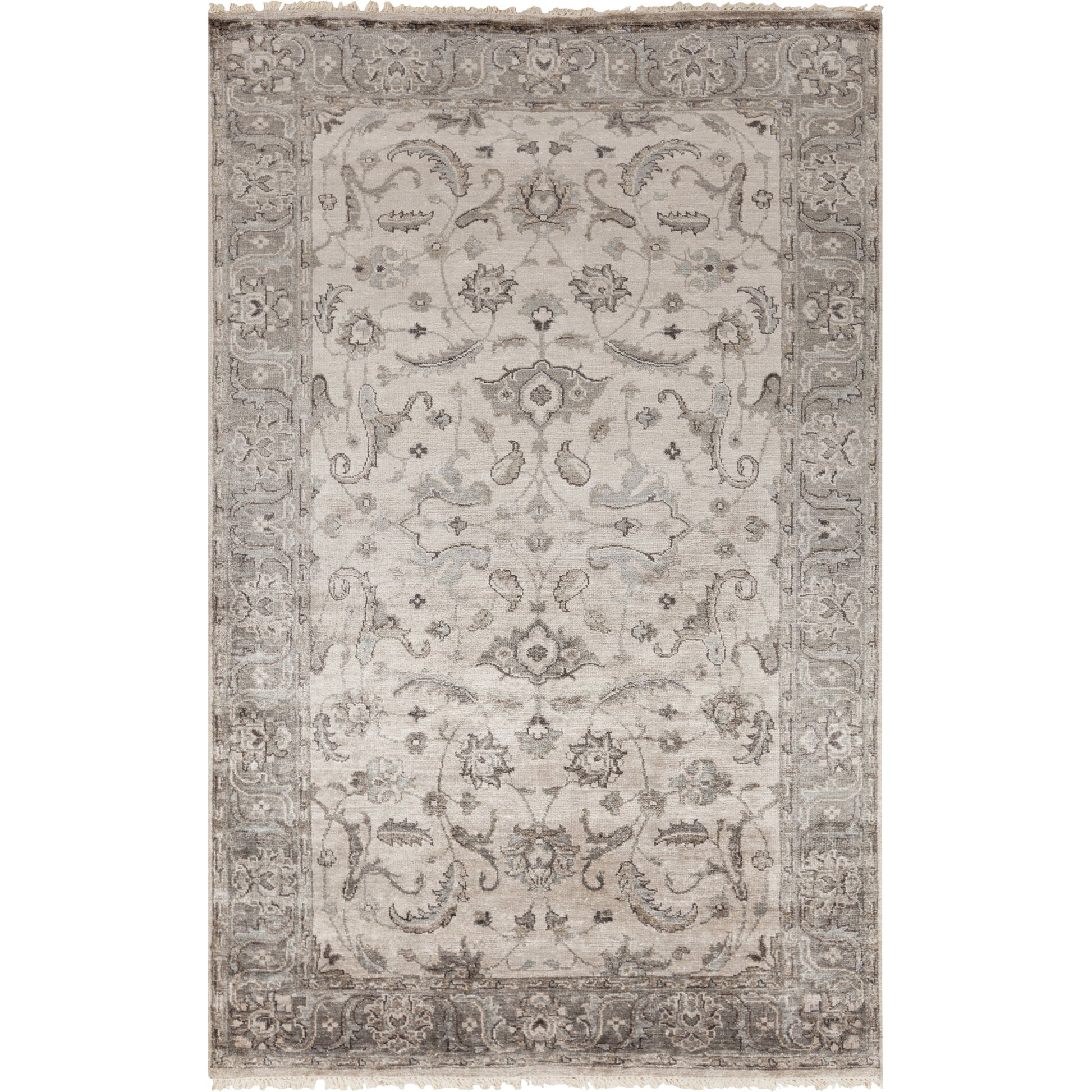 Theodora Rug - 12938 by Surya in gray, light brown, dark brown, light gray. Made from unique in a unique style.