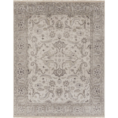 Theodora Rug - 12938 by Surya in gray, light brown, dark brown, light gray. Made from unique in a unique style.