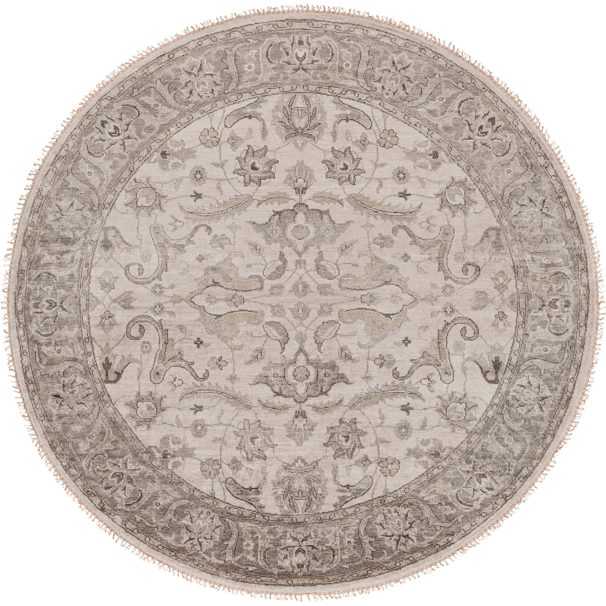 Theodora Rug - 12938 by Surya in gray, light brown, dark brown, light gray. Made from unique in a unique style.