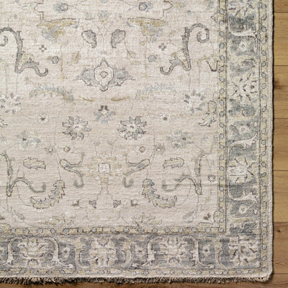 Theodora Rug - 12938 by Surya in gray, light brown, dark brown, light gray. Made from unique in a unique style.
