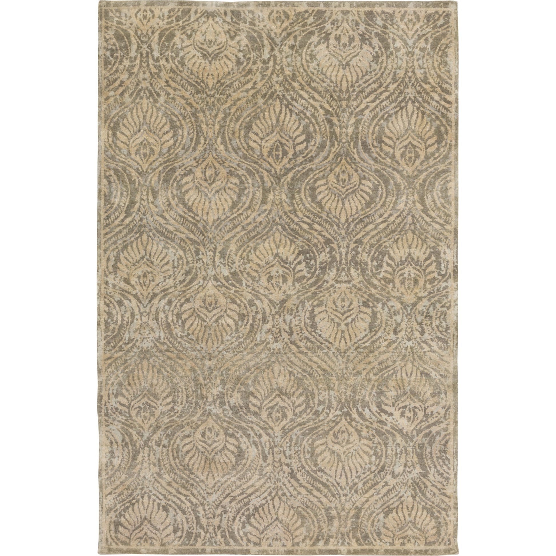 Thompson THP-1001 Indoor/Outdoor Rug by Surya in tan, dusty sage, olive. Made from 100% wool in a unique style.