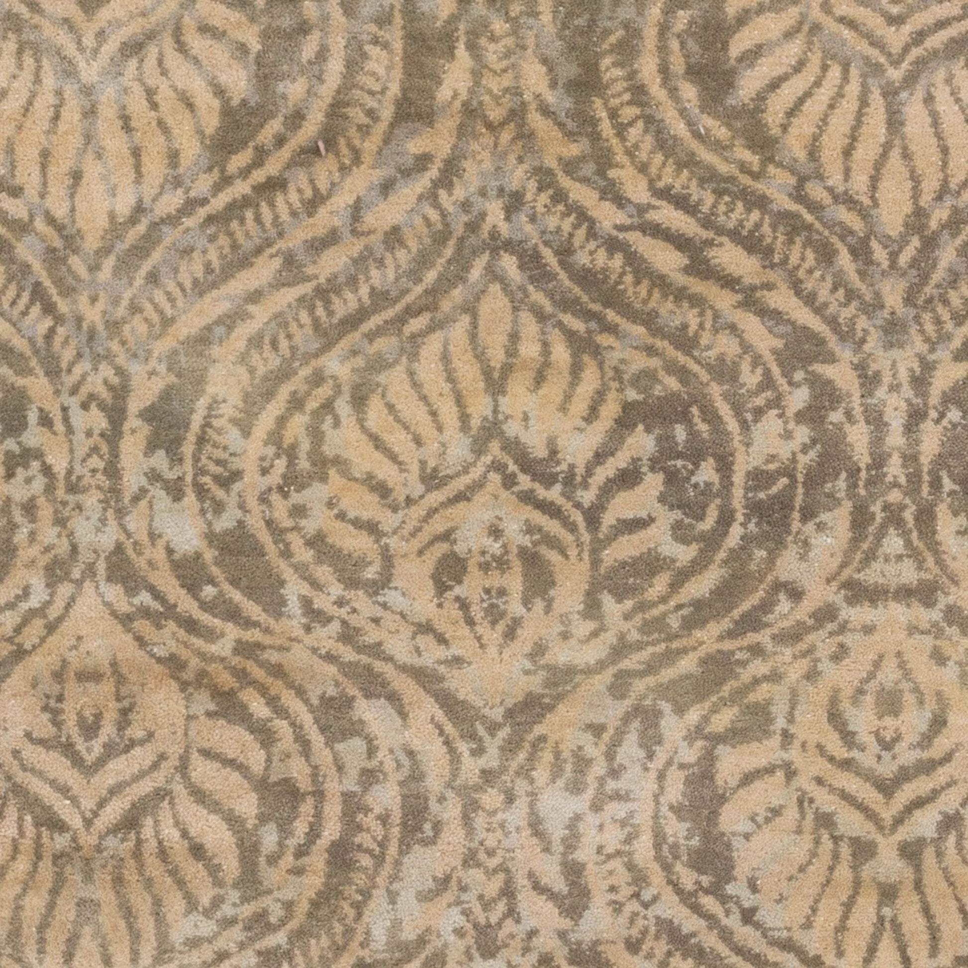 Thompson THP-1001 Indoor/Outdoor Rug by Surya in tan, dusty sage, olive. Made from 100% wool in a unique style.