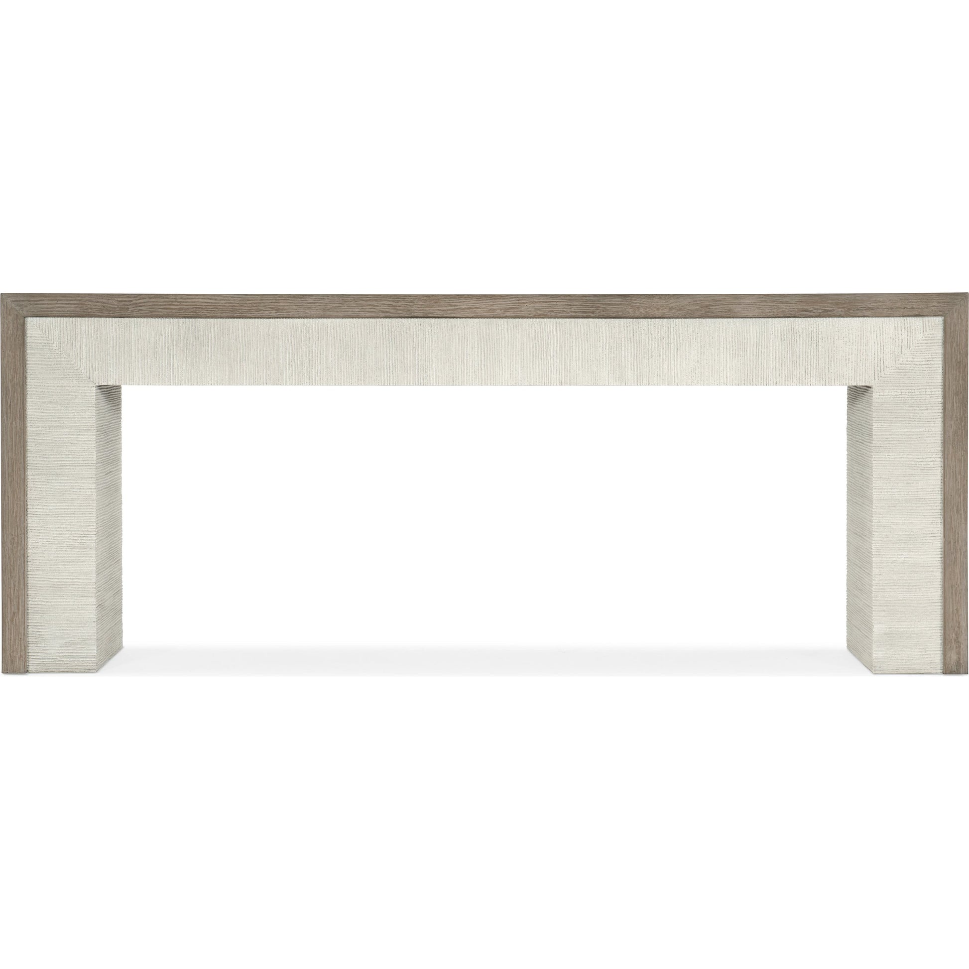 Serenity Skipper Console Table by Hooker Furniture in malibu. Made from oak veneers, resin in a modern style.